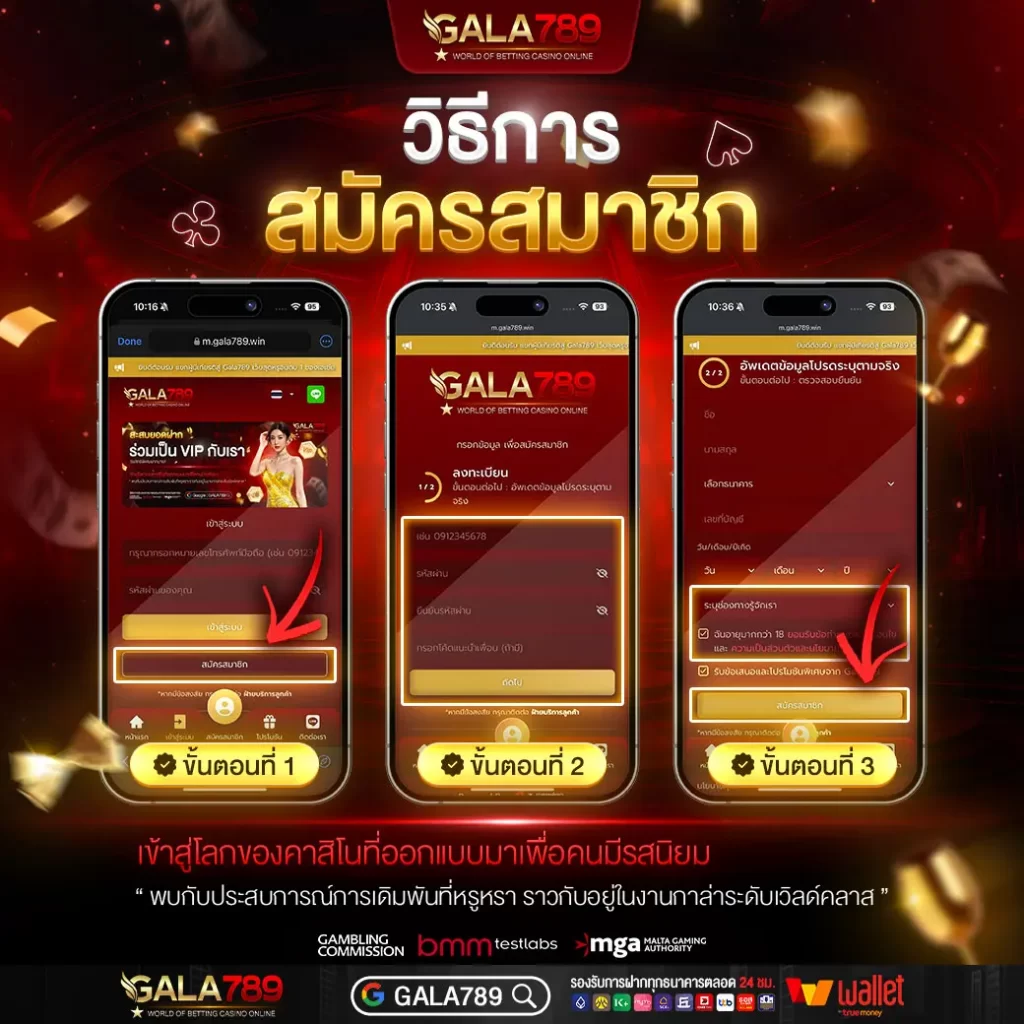 สมัครสมาชิก gala789
